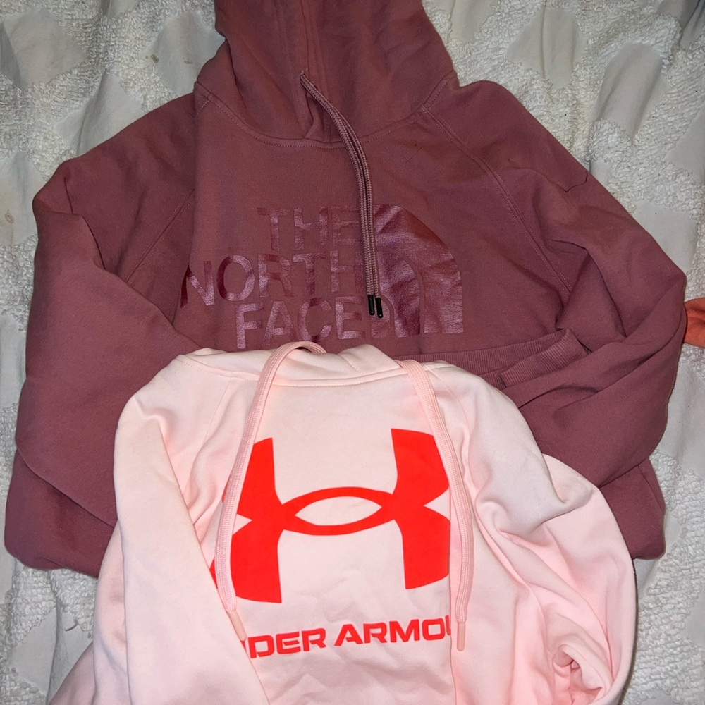 BUNDLE — sweatshirts (north face & under armor)